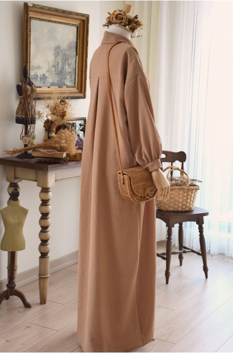 Trench Model Camel Renk Ferace
