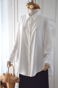 Salaş Model Beyaz Renk Gömlek