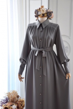Robalı Model Gri Renk Ferace