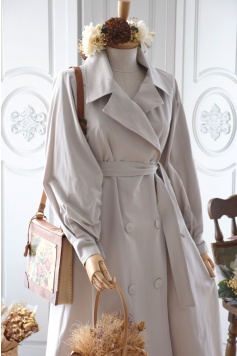 Taş Rengi Trench Coat