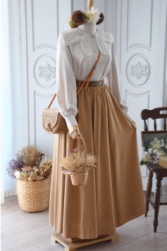 Kemerli Model Taba Renk Etek