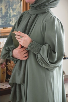 Prenses Model Ferace Mint Yeşili Rengi