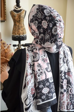 Retro Şal Bebe Siyah