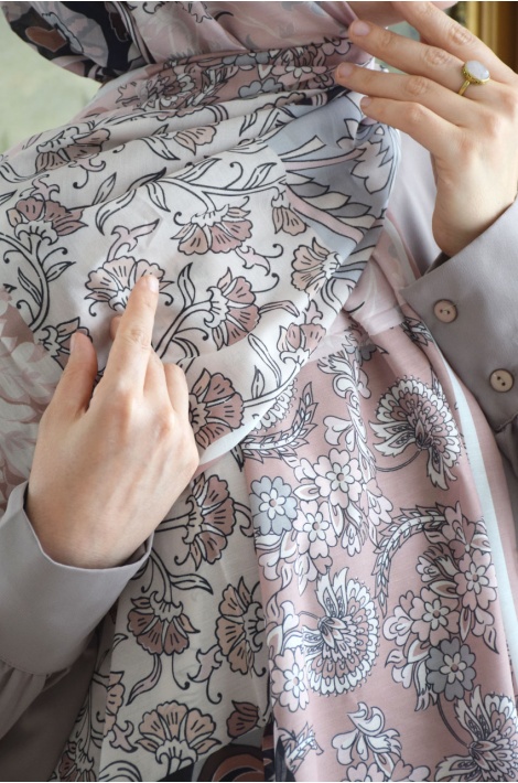 Retro Şal Bebe Soft Pembe