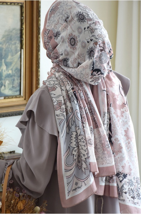 Retro Şal Bebe Soft Pembe