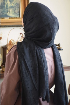Bambu Kraş Şal Siyah