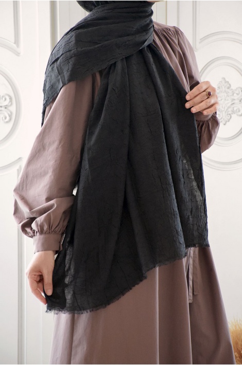 Bambu Kraş Şal Siyah