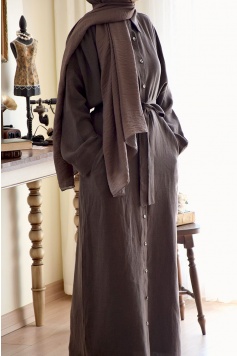 Oversize   Model Keten  Ferace   Kahverengi