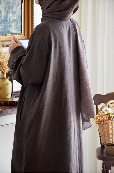 Oversize   Model Keten  Ferace   Kahverengi