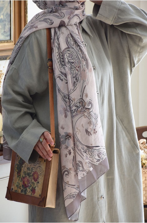 Oversize  Model   Keten   Ferace   Su Yeşili