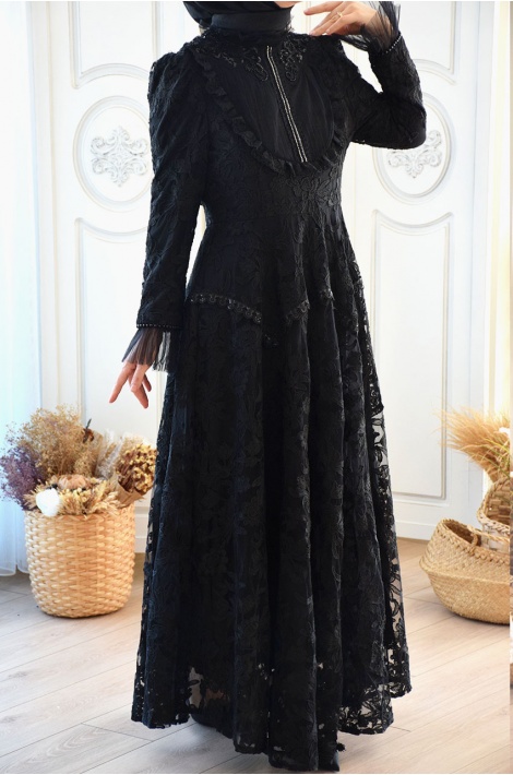 Elegant Elbise Siyah