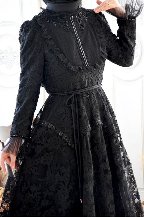 Elegant Elbise Siyah