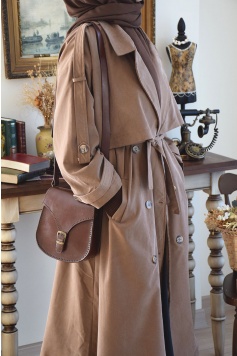 Oversize Model Trench Coat Taba