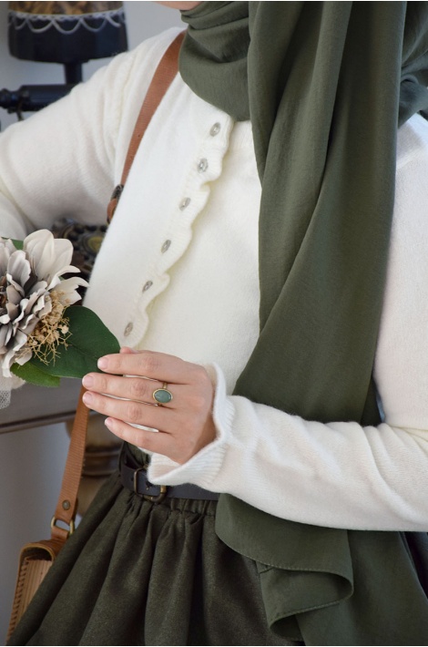 Fırfır Detaylı Yumoş Hırka