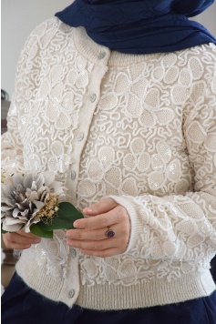 Elegent Pullu Hırka