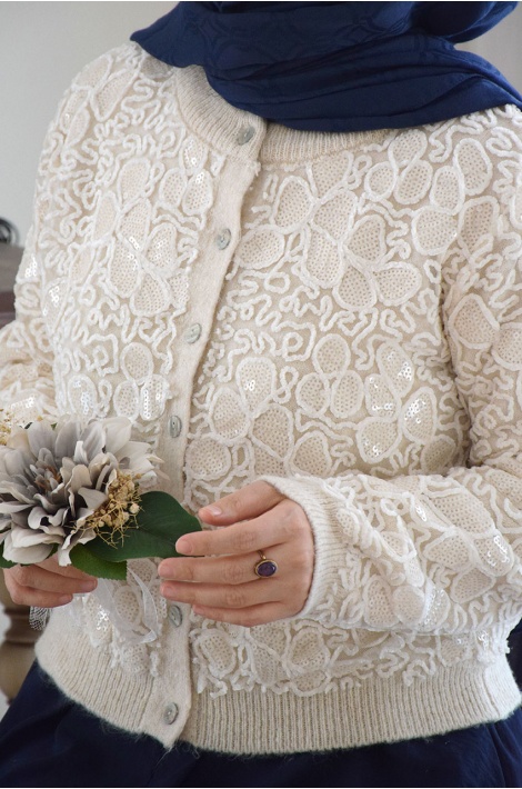 Elegant Pullu Hırka