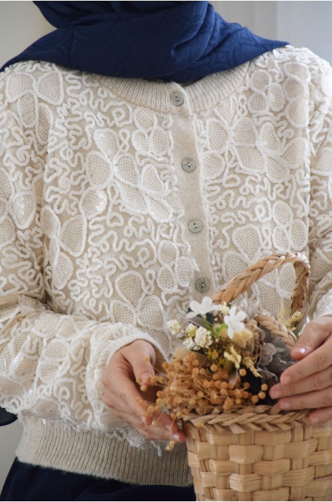 Elegant Pullu Hırka