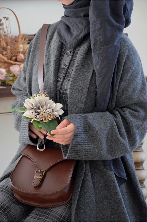 Uzun Triko Hırka Antrasit