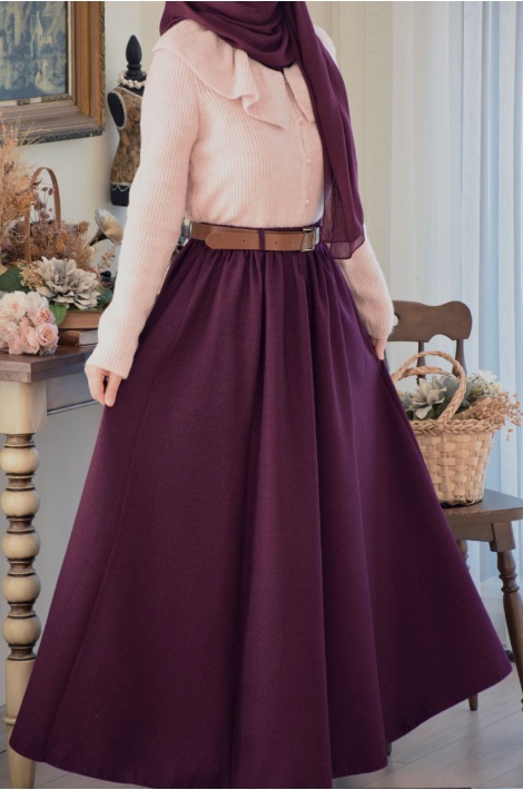 Yakası Volanlı Hırka