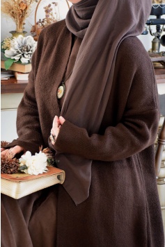 Kahverengi Triko Hırka