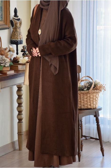 Kahverengi Triko Hırka