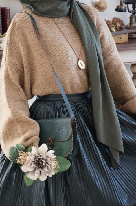 Uzun Sütlü Kahve Kazak