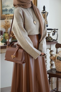 A Kesim Deri Etek Taba