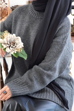 Oversize Triko Kazak Antrasit