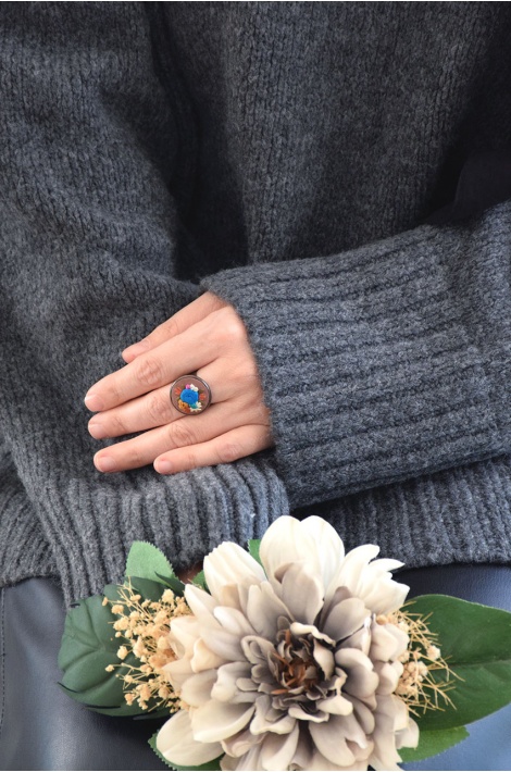 Oversize Triko Kazak Antrasit