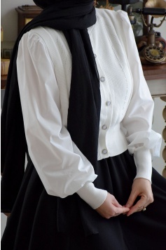 Elegant Hırka Beyaz