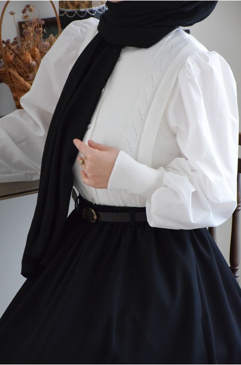 Elegant Hırka Beyaz