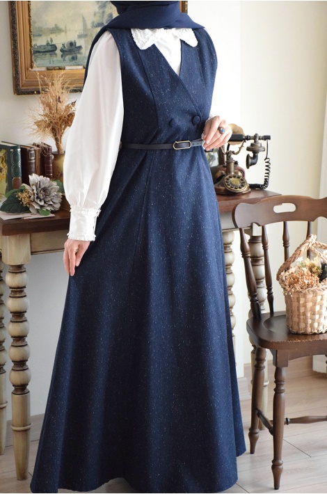 Kar Yağdı Jile Lacivert