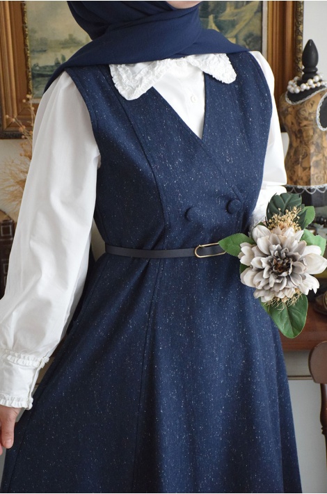 Kar Yağdı Jile Lacivert