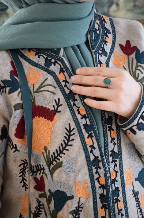 Otantik Nakışlı Ceket