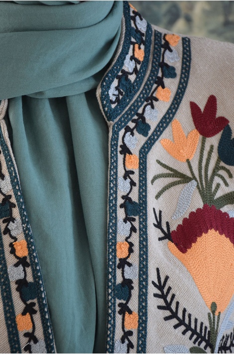 Otantik Nakışlı Ceket