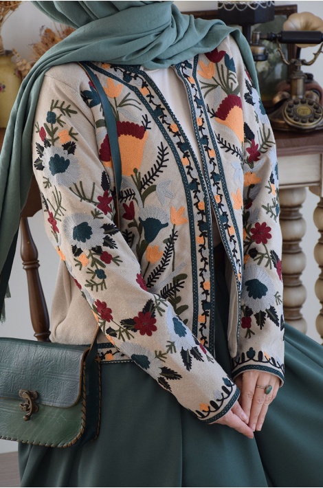 Otantik Nakışlı Ceket