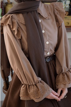 Elegant Gömlek Kahverengi