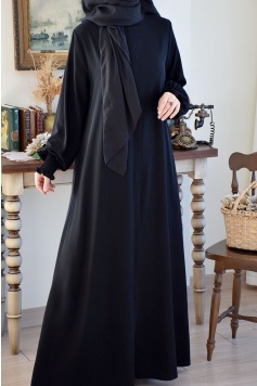 Kolları Gipeli Fermuarlı Ferace