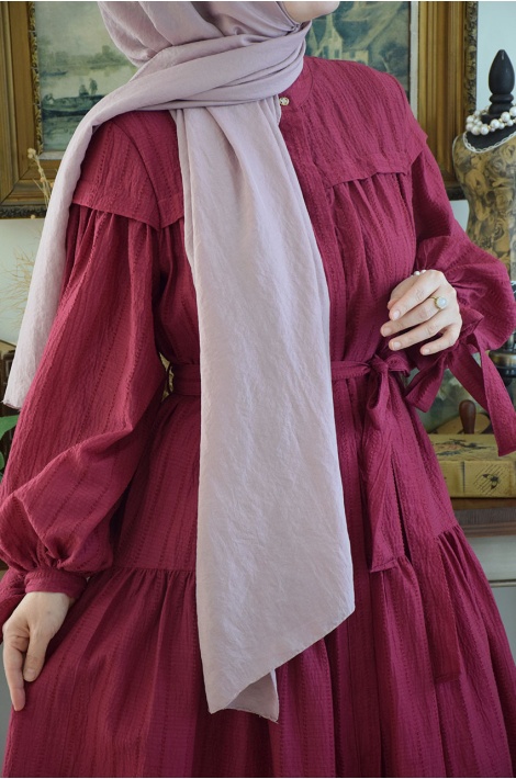 Zarif Elbise Vişne Rengi