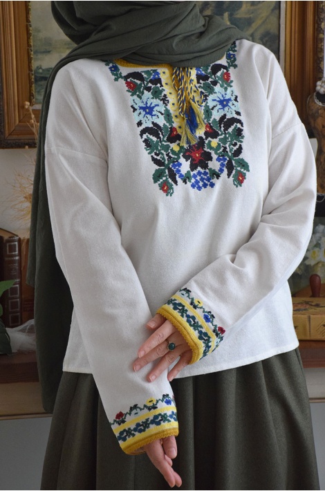 Nakışlı Otantik Bluz