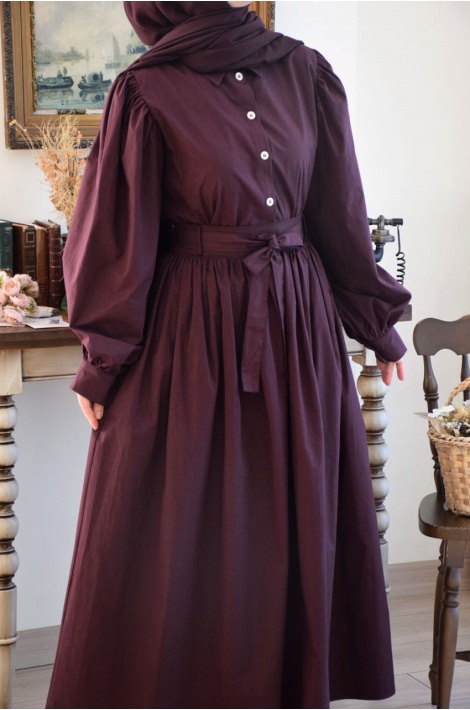 Etek-Gömlek Takım Bordo