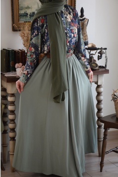 Kemerli Parçalı Etek Mint Yeşili