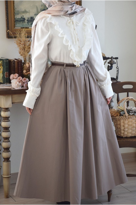 Vintage Volanlı Gömlek