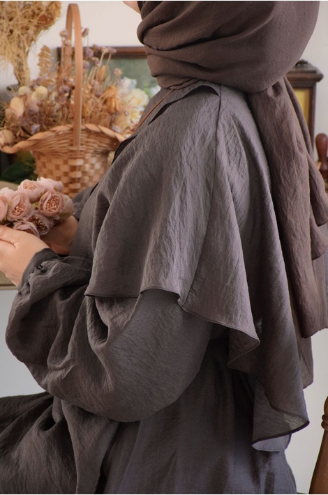 Hijab Elbise Kahverengi