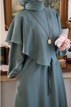 Hijab Elbise Çağla Yeşili