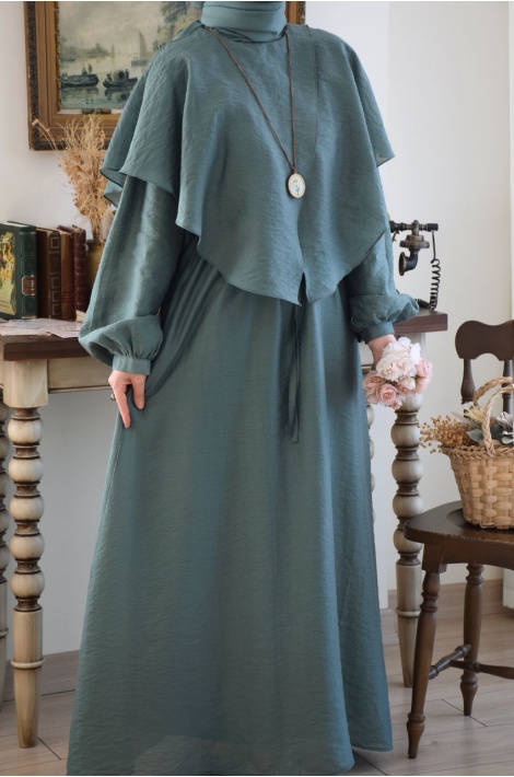 Hijab Elbise Çağla Yeşili