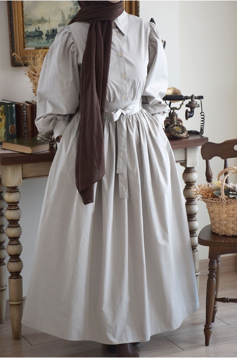 Etek-Gömlek Takım Taş Rengi