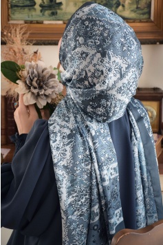 Vual Şal Petrol-Turkuaz Mavi