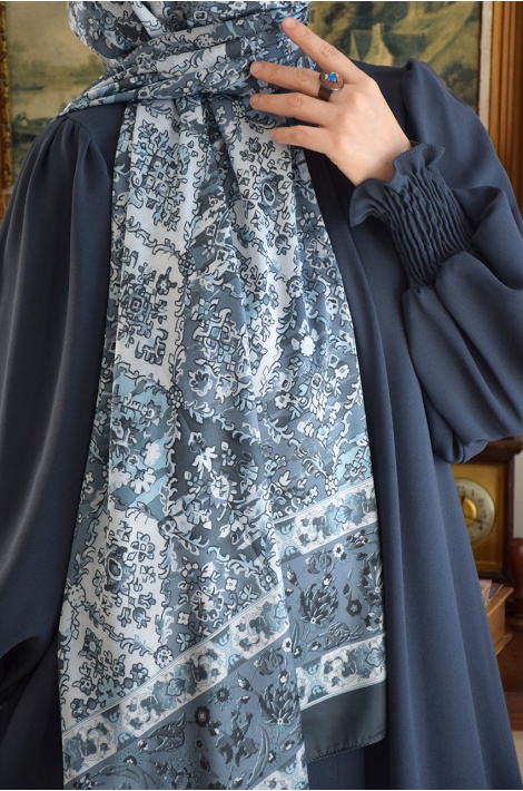 Vual Şal Petrol-Turkuaz Mavi