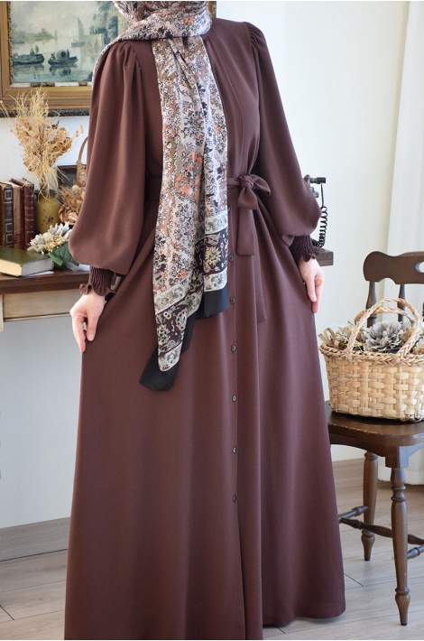 Prenses Model Ferace Kahverengi